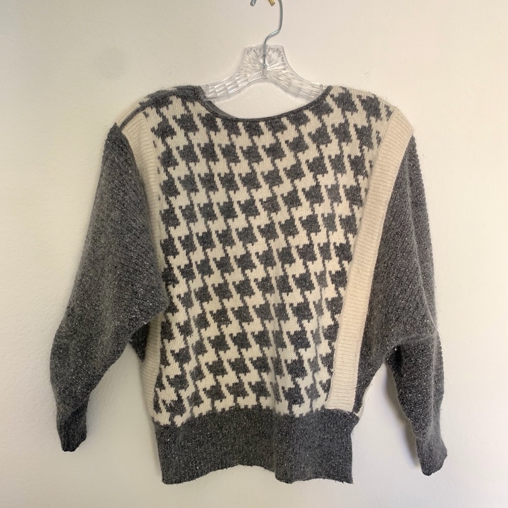 Vintage 80’s IB Diffusion Houndstooth Sweater